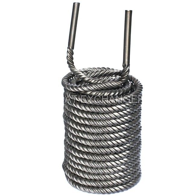 TA1 Grade Titânio bobina de resfriamento 9,52 mm 12,7 mm 16 mm 19 mm para transferência de calor