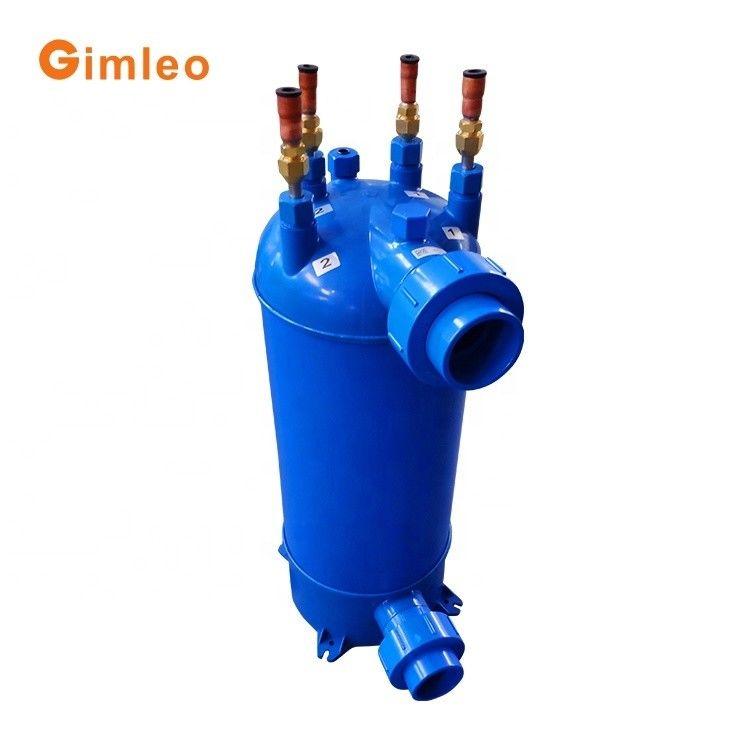Trocador de calor de piscina de tubos de titânio PVC para piscina bomba de calor MHTA-15