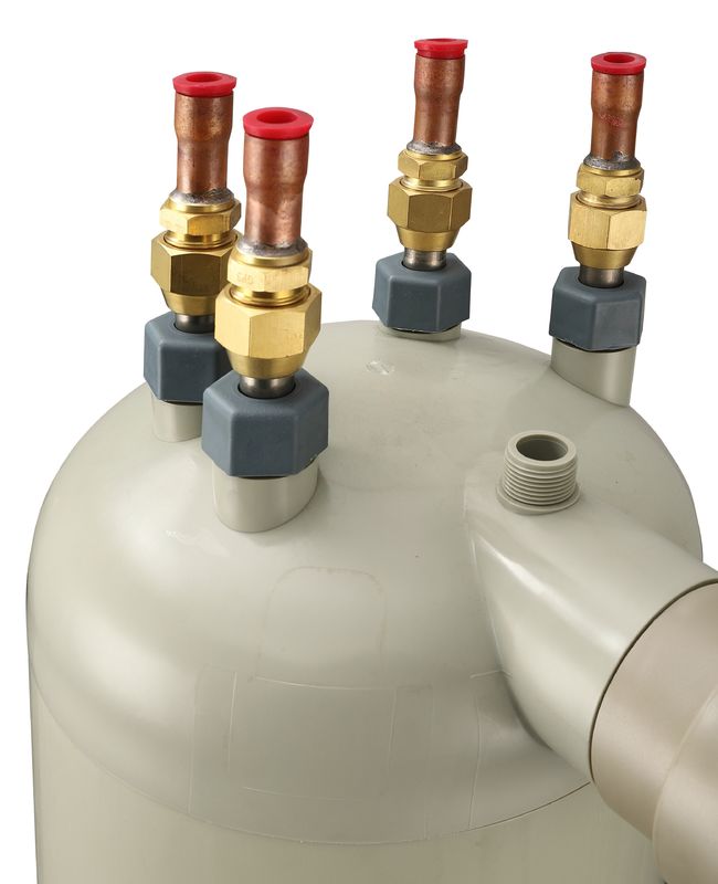 HTS-7 PPR Shell Soldado 12,7 mm Tubos de Titânio Trocador de Calor Para Ajuste de Temperatura