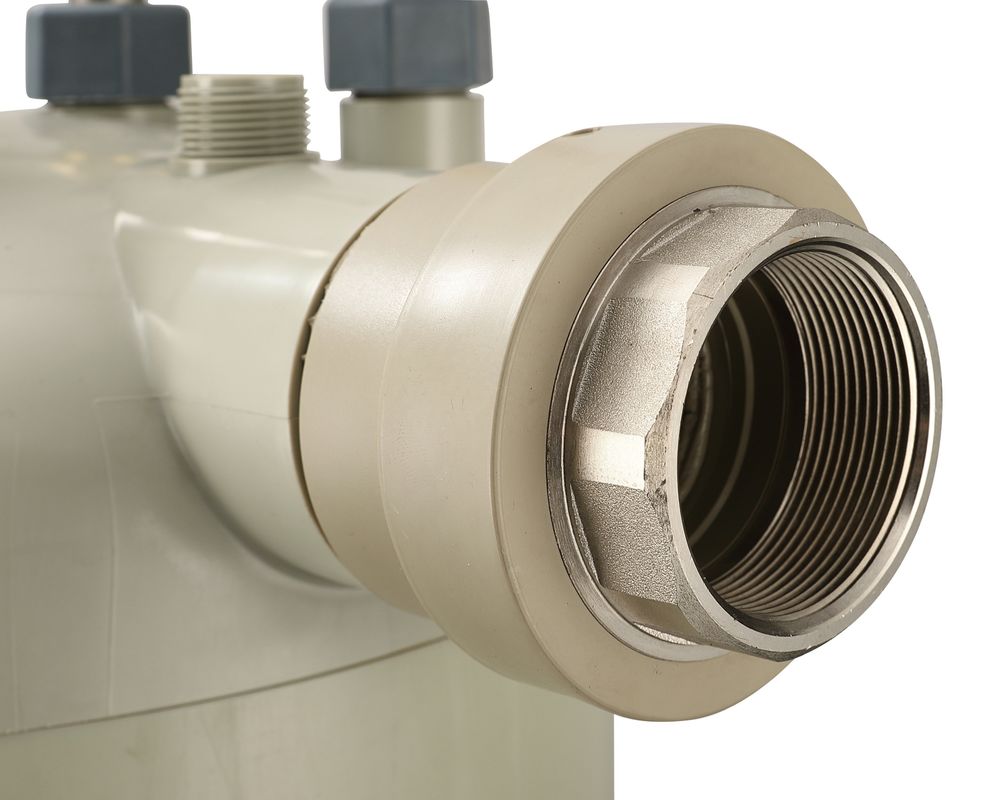 HTS-7 PPR Shell Soldado 12,7 mm Tubos de Titânio Trocador de Calor Para Ajuste de Temperatura