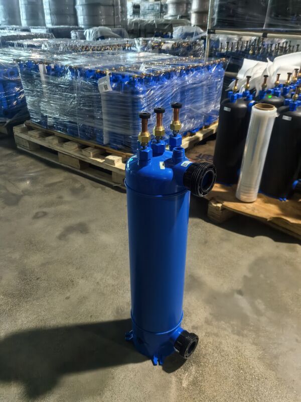 Tubo em PVC Shell Residencial Pool Exchanger de calor MHTA-2 Instalação horizontal ou vertical garante fácil instalação e manutenção