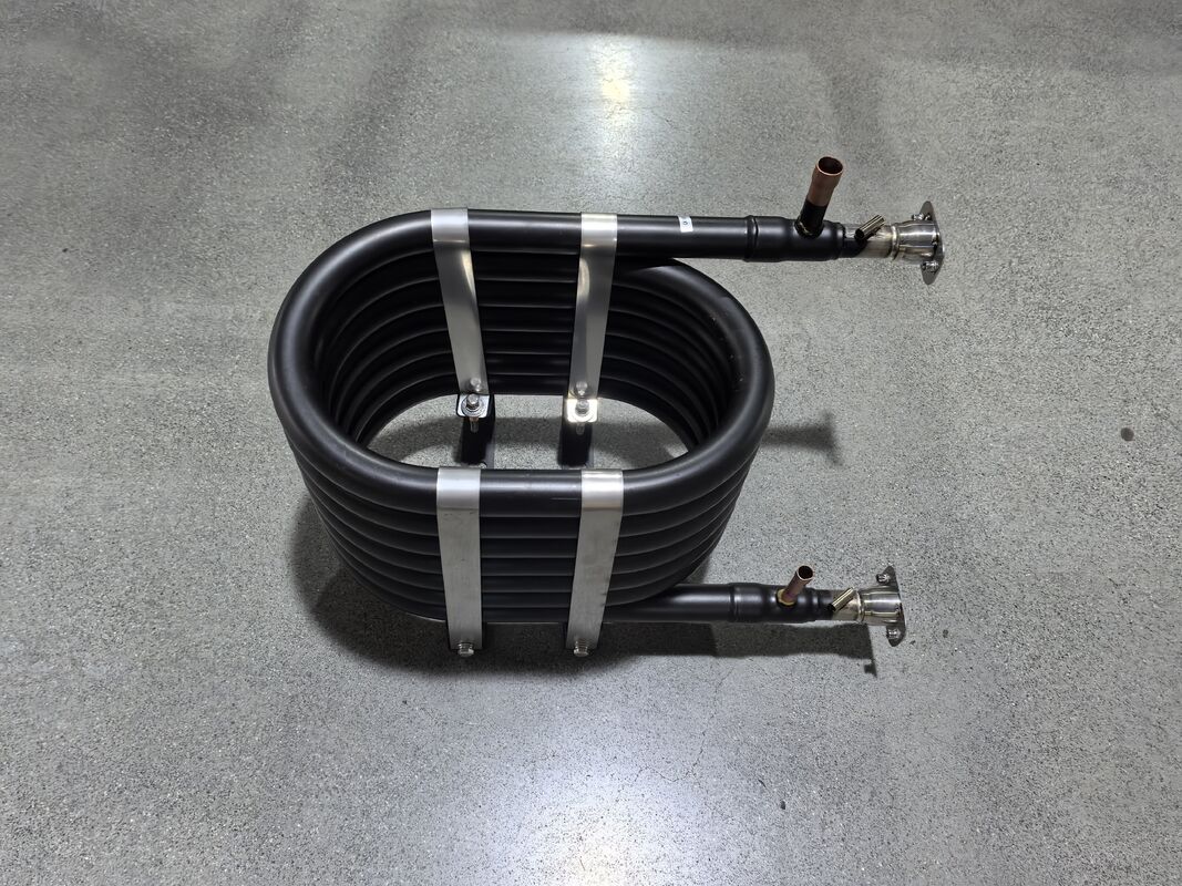 Pressão de trabalho máxima 5,2 MPa Cambio de calor coaxial compatível com refrigerantes R22 R134a R407c e R410a solução de transferência térmica