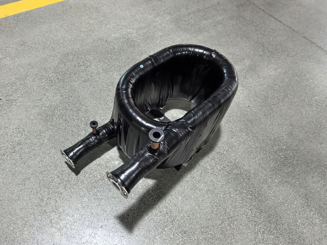 Trocador de calor coaxial de tubo em tubo, com elevado nível de segurança e capacidade de aquecimento de 6 a 300 kW, concebido para troca de energia térmica