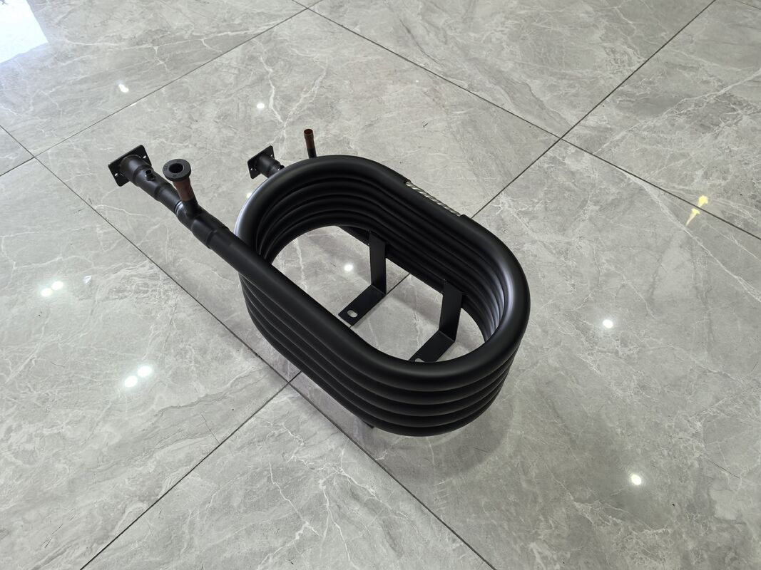 Trocador de calor coaxial de resfriamento construído com tubo interno de cobre e tubo externo de aço SPHC garantindo desempenho de transferência de calor