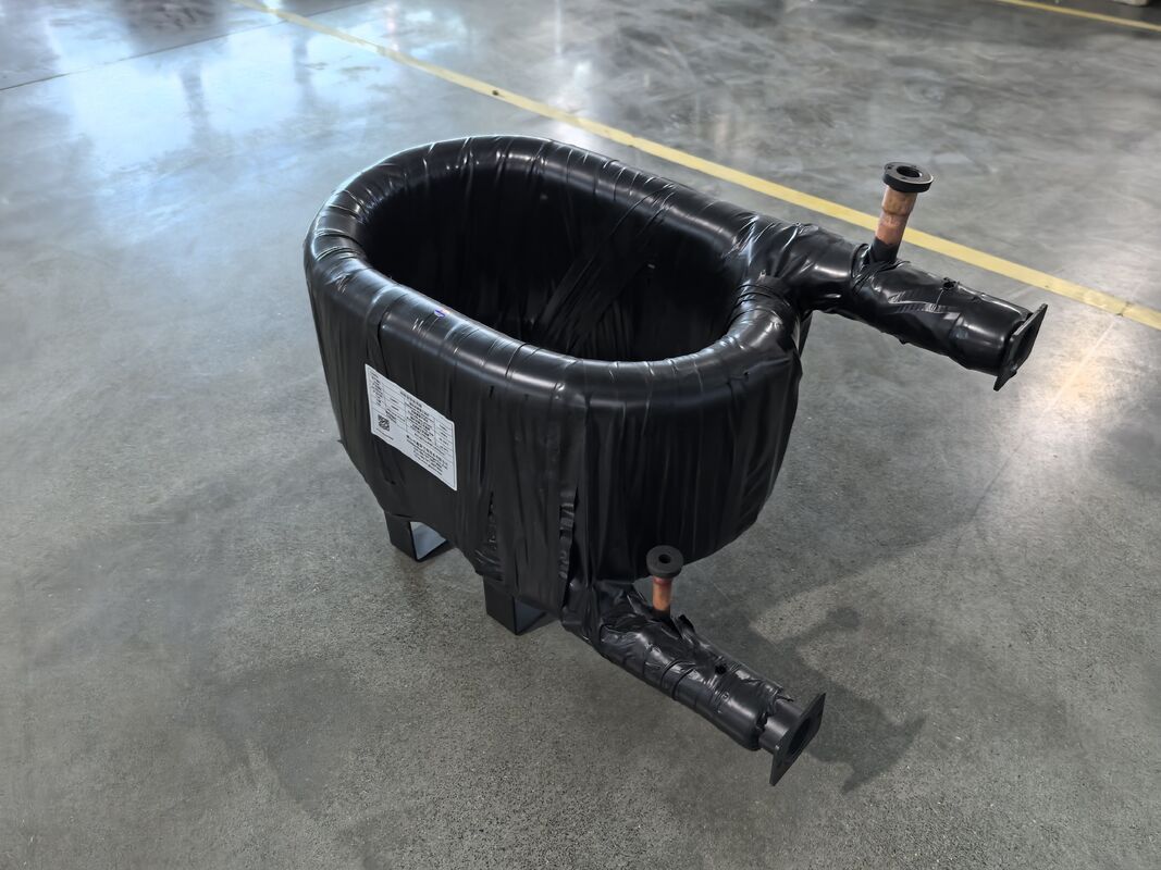 Tubo interno para sistema de água HVAC trocador de calor coaxial feito de Supper SPHC Material de concha de aço fornecendo e soluções térmicas