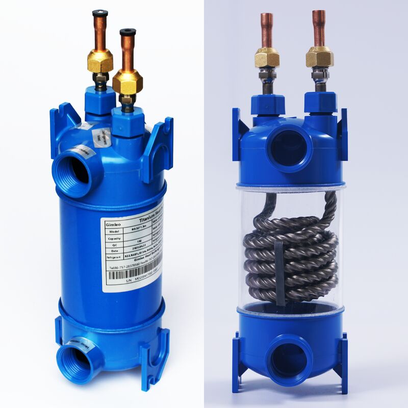 PP Out Shell Titânio Intercambiador de Calor Ideal aquecimento Refrigerador Faixa de temperatura operacional Minus 200 °C A 400 °C