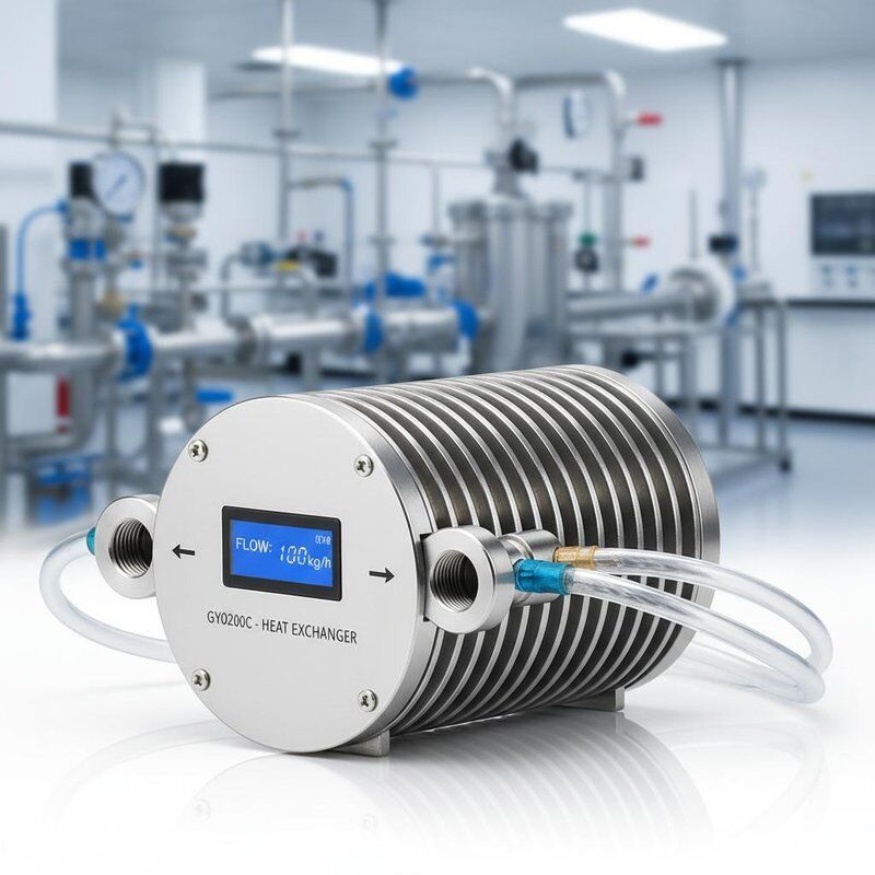 GY0200C Trocador de calor coaxial com peso de 1 a 100 kg, temperatura de trabalho de 30°C a 99°C e comprimento de tubo de 2 a 10 M para transferência eficiente de calor