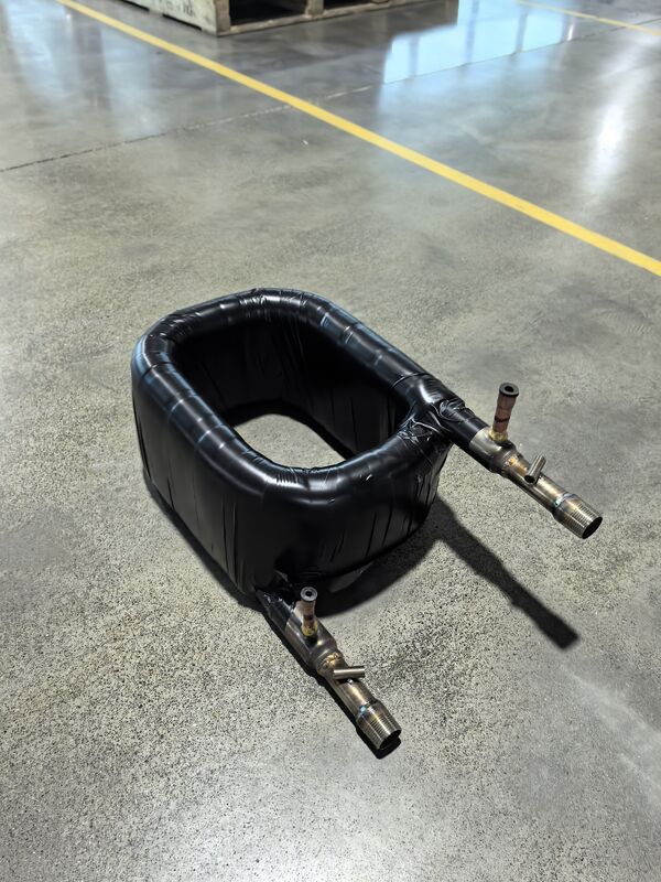 Trocador de calor coaxial com saída de refrigerante de 9,52 mm, pressão lateral da água de 1,0 Mpa e construção durável para operação a longo prazo