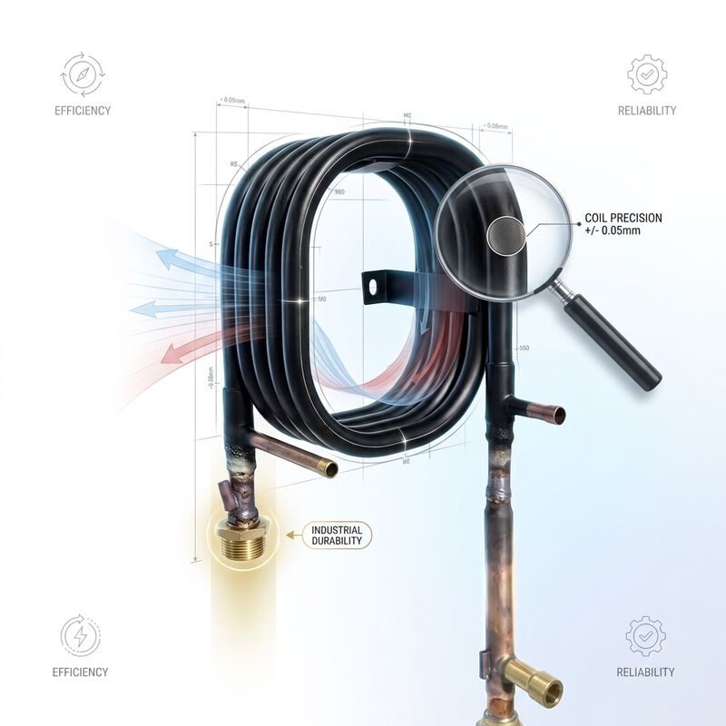 Lado coaxial resistente de alta pressão da água do lado 1.0Mpa do líquido refrigerante do permutador de calor 4.2Mpa