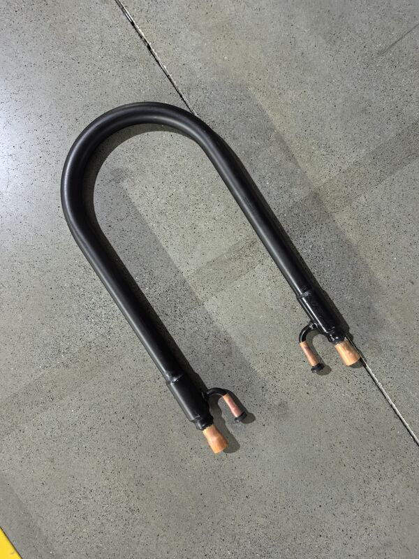 Trocador de calor coaxial tipo refrigerante R22 com construção de tubo torcido em espiral e largura de 140 mm para gerenciamento térmico eficiente
