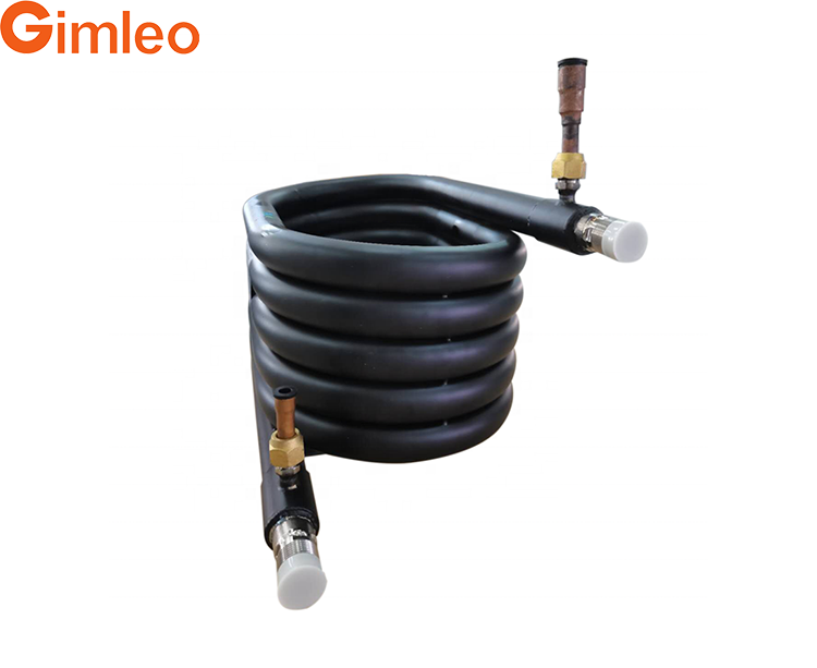 Trocador de calor tubo em tubo compacto de alta eficiência GY0135C para bombas de calor de aplicações industriais de HVAC e refrigeração