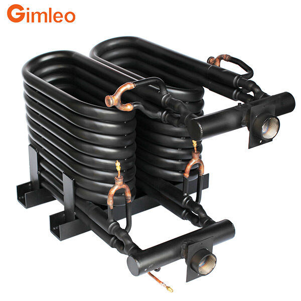 20HP 70KW 240000 BTU condensador tubo de evaporação no tubo trocador de calor trocador de calor coaxial para HVACR