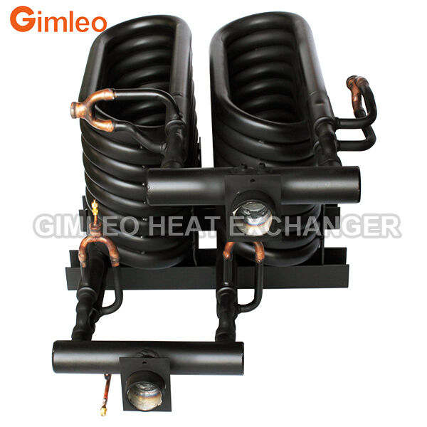 20HP 70KW 240000 BTU condensador tubo de evaporação no tubo trocador de calor trocador de calor coaxial para HVACR