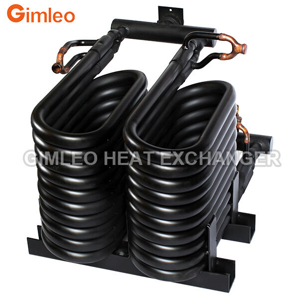 20HP 70KW 240000 BTU condensador tubo de evaporação no tubo trocador de calor trocador de calor coaxial para HVACR