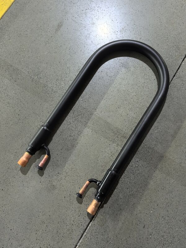 Faixa de temperatura do lado do refrigerante menos 50 graus Celsius a 150 graus Celsius Tubo de bobina Trocador de calor Tubo em tubo Tipo de instalação coaxial para aplicações industriais