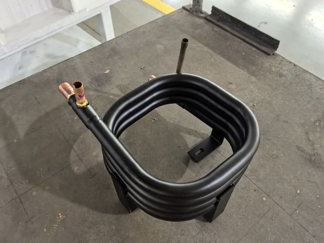 Material do tubo interno Trocador de calor do secador de ar de titânio TA1 que suporta faixa de temperatura do lado do refrigerante menos 50 graus Celsius a 150 graus Celsius para resfriamento