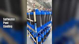 Trocador de calor de água salgada para piscinas